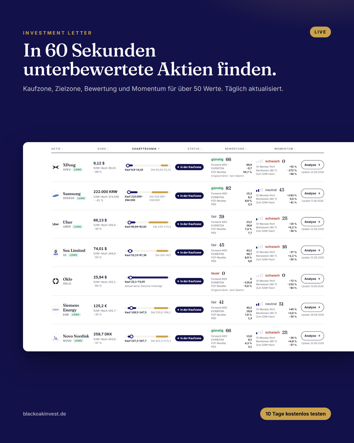 Investment Letter